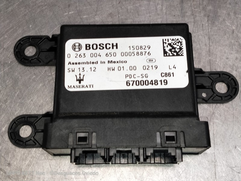 Recambio de modulo electronico para maserati ghibli diesel referencia OEM IAM 0263004650 670004819 150829