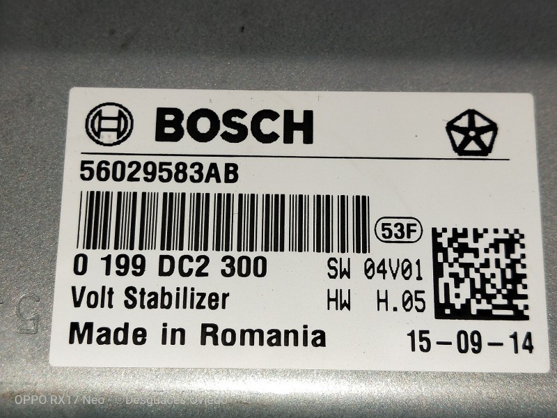 Recambio de modulo electronico para maserati ghibli diesel referencia OEM IAM 56029583AB 0199DC2300 