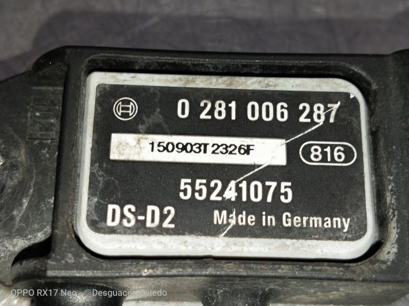 Recambio de sensor para maserati ghibli diesel referencia OEM IAM 0281006287 55241075 