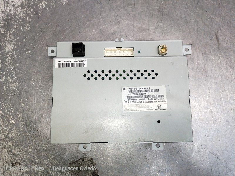 Recambio de pantalla multifuncion para maserati ghibli diesel referencia OEM IAM 68282697AA TZ1AA2165K0347 26777H