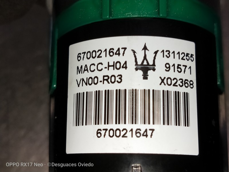 Recambio de mando luces para maserati ghibli diesel referencia OEM IAM 670021647 1311255 RELOJ