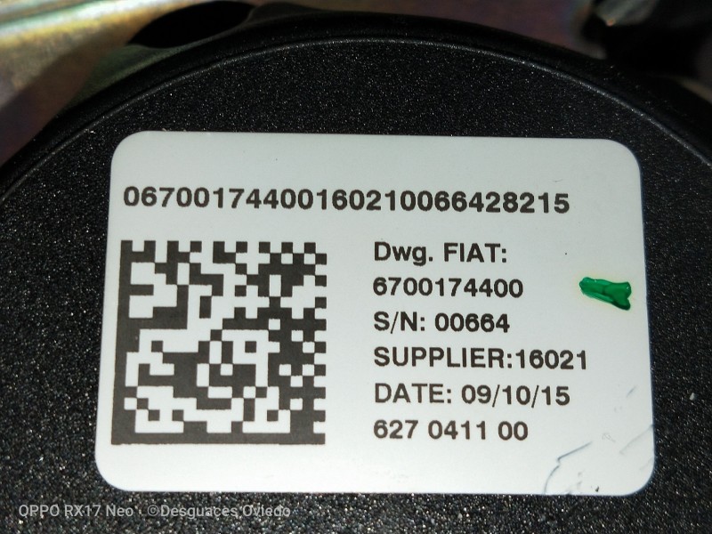 Recambio de juego cinturones trasero para maserati ghibli diesel referencia OEM IAM 6700174400 6700174370 5P