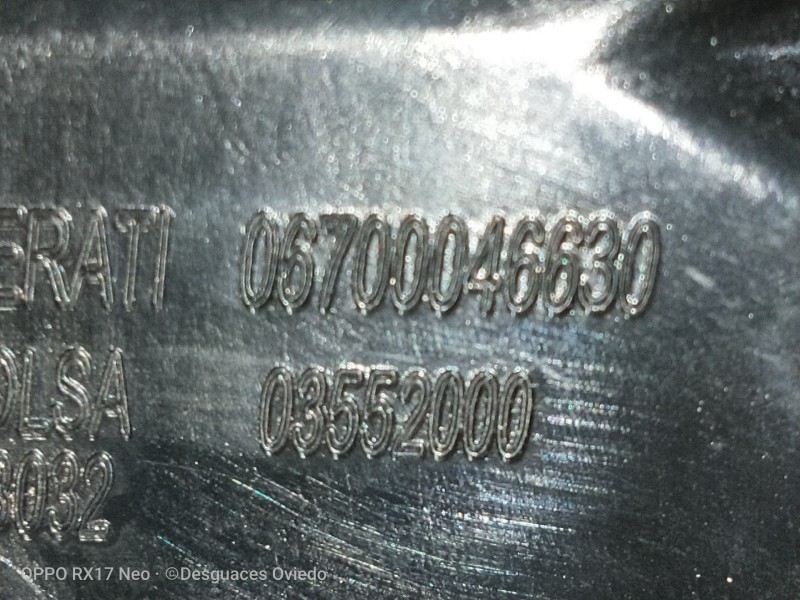 Recambio de piloto trasero derecho interior para maserati ghibli diesel referencia OEM IAM 06700046630 03552000 