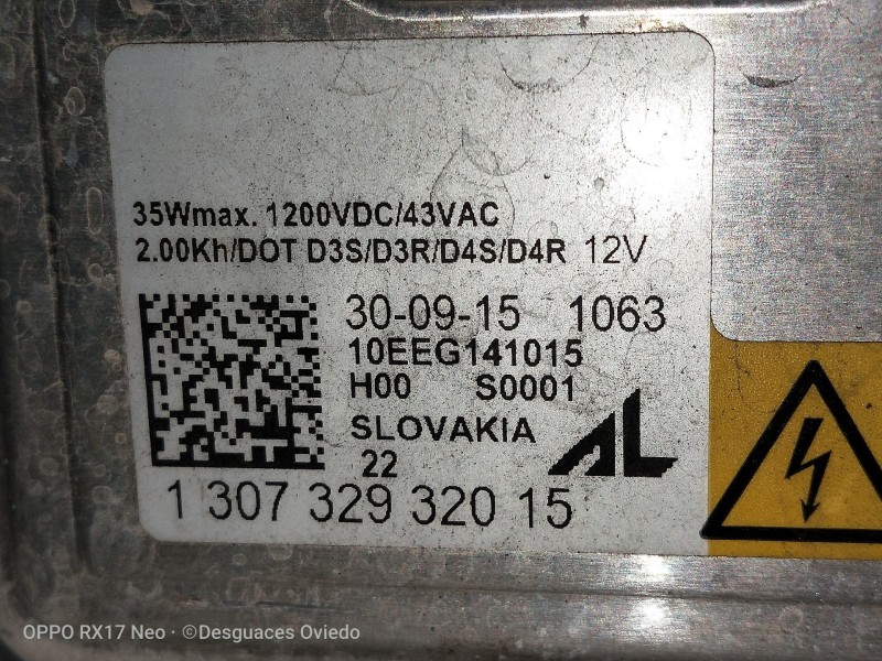Recambio de faro izquierdo para maserati ghibli diesel referencia OEM IAM 00670004660 130732932015 XENON
