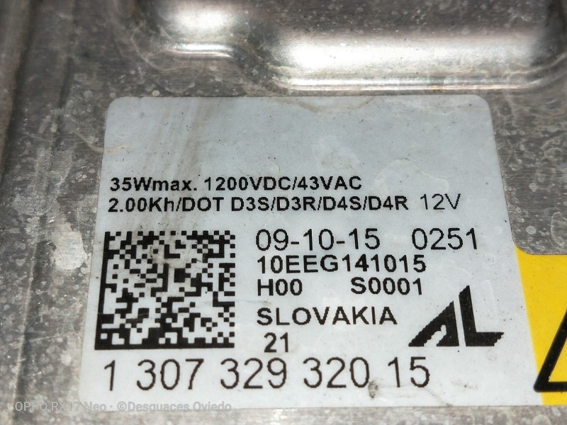 Recambio de centralita faros xenon para maserati ghibli diesel referencia OEM IAM 130732932015  