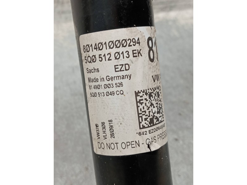 Recambio de amortiguador trasero derecho para volkswagen golf vii lim. bluemotion referencia OEM IAM 5Q0512013EK 801401000294 