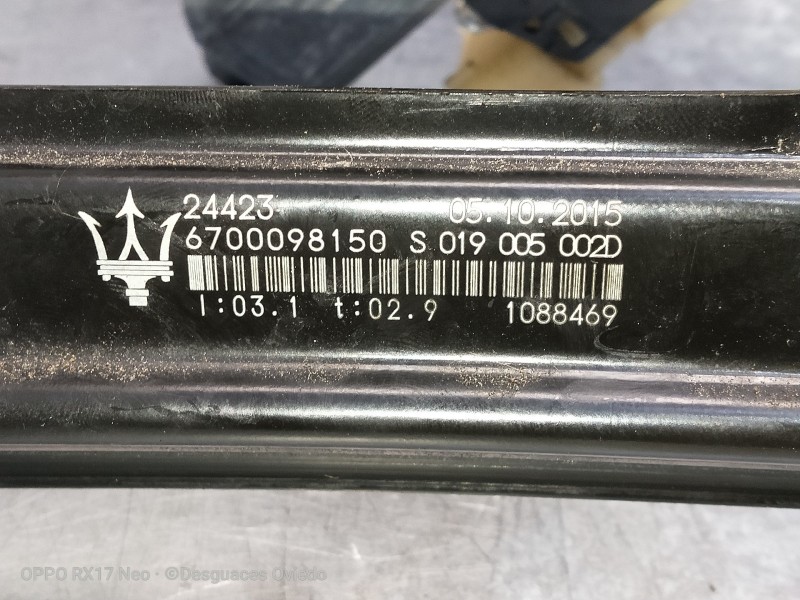 Recambio de elevalunas delantero derecho para maserati ghibli diesel referencia OEM IAM 6700098150 S019005002D 5P