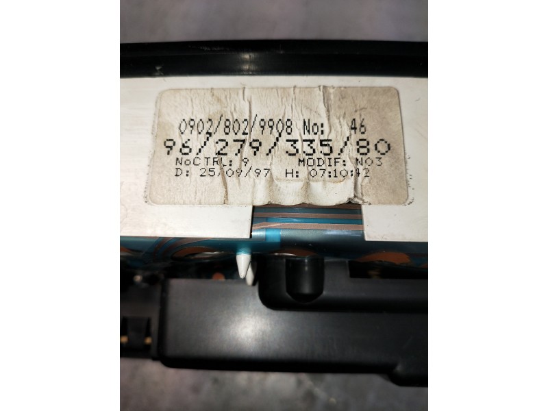 Recambio de cuadro instrumentos para citroen saxo 1.5 d monaco referencia OEM IAM 9627933580  