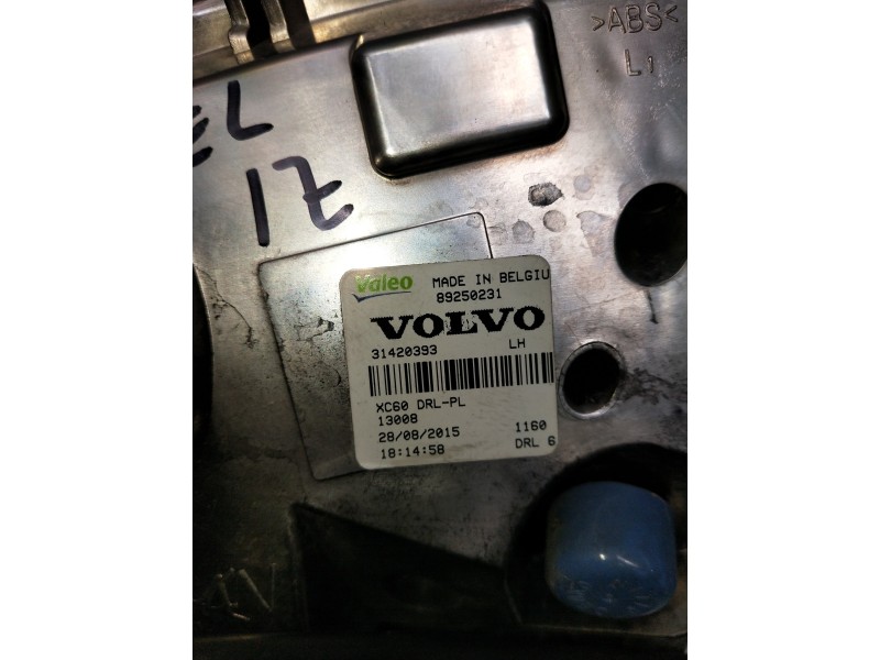 Recambio de faro antiniebla izquierdo para volvo xc60 kinetic 2wd referencia OEM IAM 31420393 89250231 