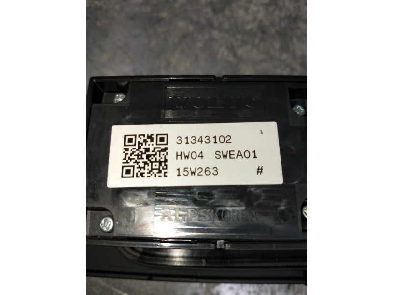 Recambio de mando elevalunas delantero izquierdo para volvo xc60 kinetic 2wd referencia OEM IAM 31343102  