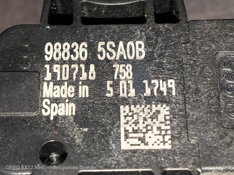 Recambio de sensor para nissan leaf 2 zero edition referencia OEM IAM 988365SA0B 190718758 5012749