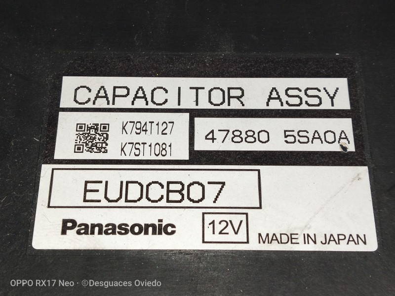 Recambio de modulo electronico para nissan leaf 2 zero edition referencia OEM IAM 478805SA0A EUDCB07 K794T127