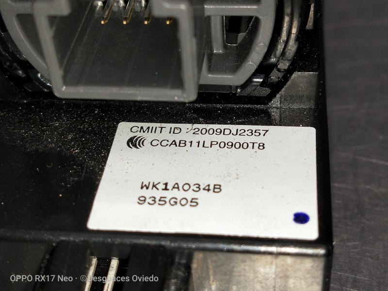 Recambio de conmutador de arranque para nissan leaf 2 zero edition referencia OEM IAM 2009DJ2357 CCAB11LP0900T8 WK1A034B