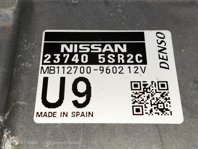 Recambio de centralita motor uce para nissan leaf 2 zero edition referencia OEM IAM 237405SR2C MB1127009602 