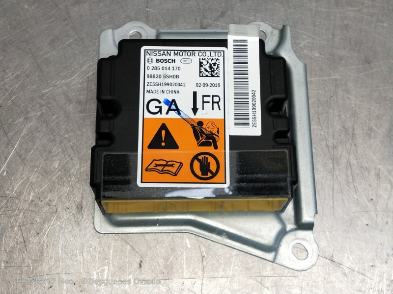 Recambio de centralita airbag para nissan leaf 2 zero edition referencia OEM IAM 0285014170 988205SH0B ZE5SH199020042