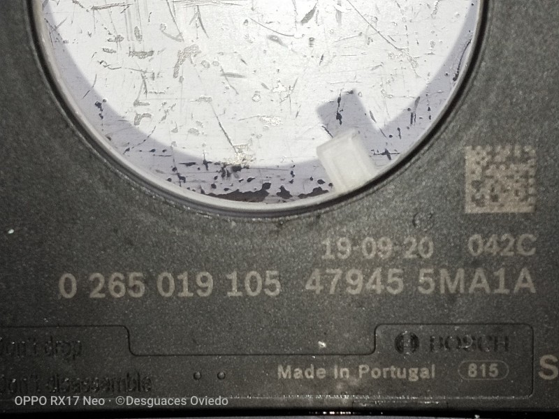 Recambio de anillo airbag para nissan leaf 2 zero edition referencia OEM IAM 0265019105 479455MA1A 