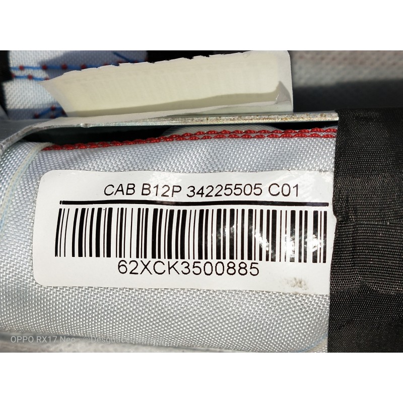 Recambio de airbag cortina delantero izquierdo para nissan leaf 2 zero edition referencia OEM IAM CABB12P34225505C01 62XCK350088