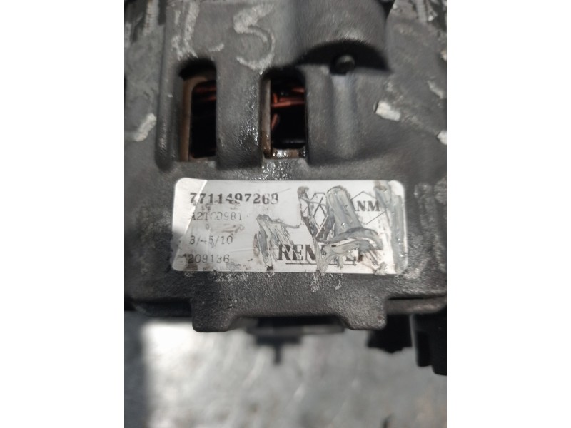 Recambio de alternador para renault kangoo (f/kc0) 1.5 dci diesel referencia OEM IAM 7711497269  