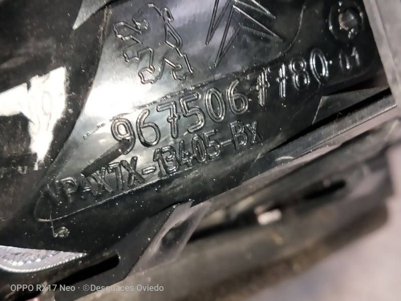 Recambio de piloto trasero izquierdo interior para citroen c5 berlina millenium referencia OEM IAM 9675067780  