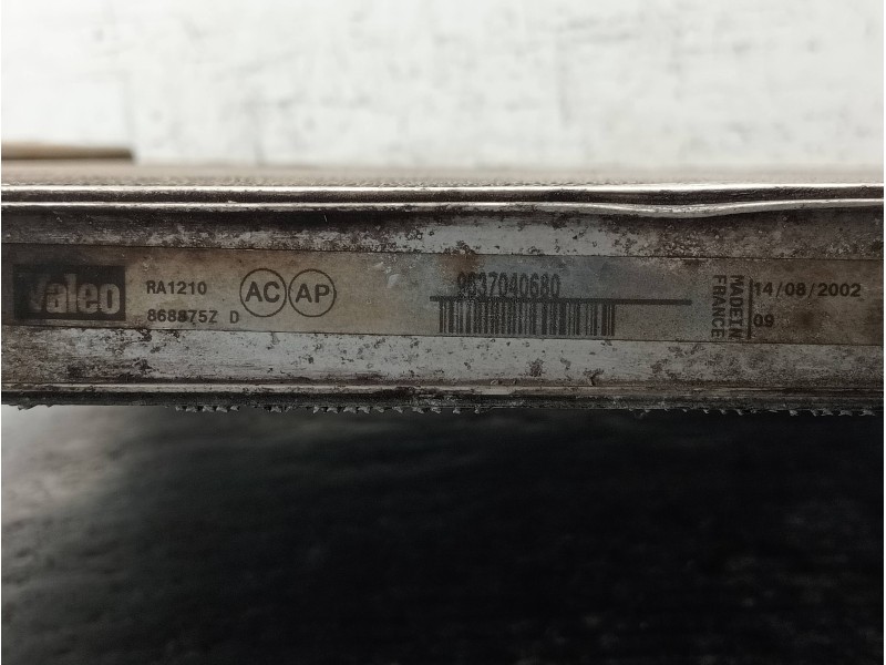 Recambio de radiador agua para citroen xsara berlina 1.9 d sx referencia OEM IAM 9637040680  