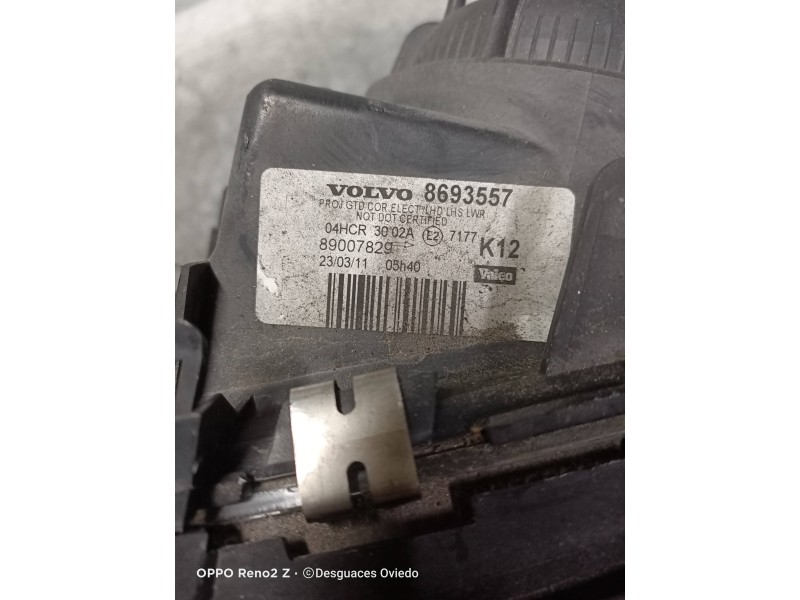 Recambio de faro izquierdo para volvo s80 berlina 2.5 d referencia OEM IAM 8693557 89007829 