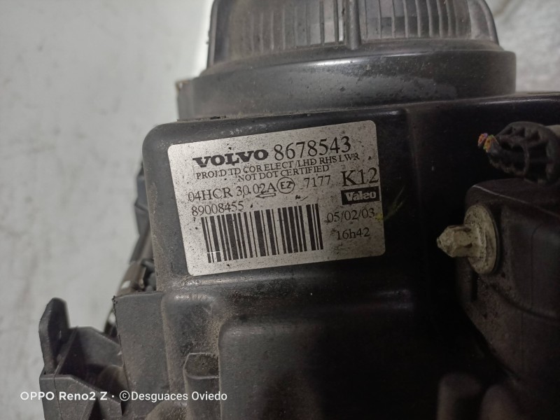 Recambio de faro derecho para volvo s80 berlina 2.4 diesel cat referencia OEM IAM 8678543 89008455 