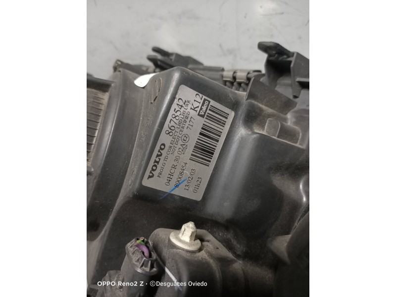 Recambio de faro izquierdo para volvo s80 berlina 2.4 diesel cat referencia OEM IAM 8678542 89008454 