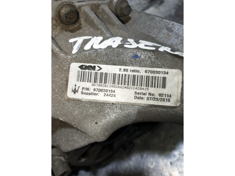 Recambio de diferencial trasero para maserati ghibli diesel referencia OEM IAM 670030134  R=2 , 80