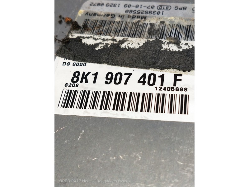 Recambio de centralita motor uce para audi a5 coupe (8t) 2.7 tdi referencia OEM IAM 8K1907401F  