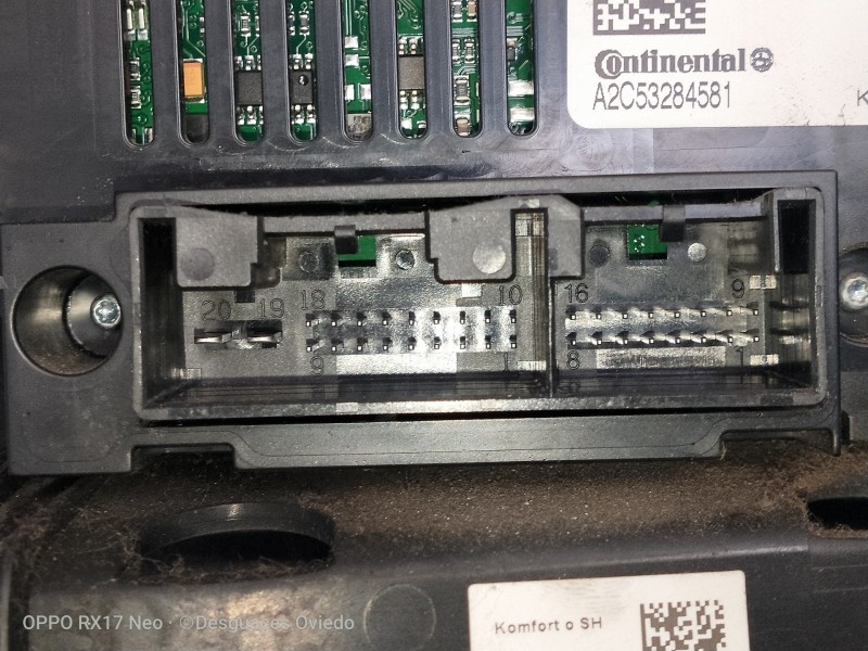 Recambio de mando calefaccion / aire acondicionado para audi a5 coupe (8t) 2.7 tdi referencia OEM IAM 8T1820043Q A2C53284581 