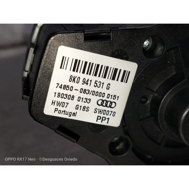 Recambio de mando luces para audi a5 coupe (8t) 2.7 tdi referencia OEM IAM 8K0941531G 1903080133 INTERRUPTOR