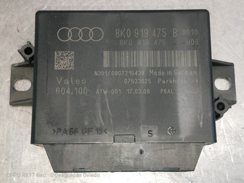 Recambio de modulo electronico para audi a5 coupe (8t) 2.7 tdi referencia OEM IAM 8K0919475B 604100 07533025