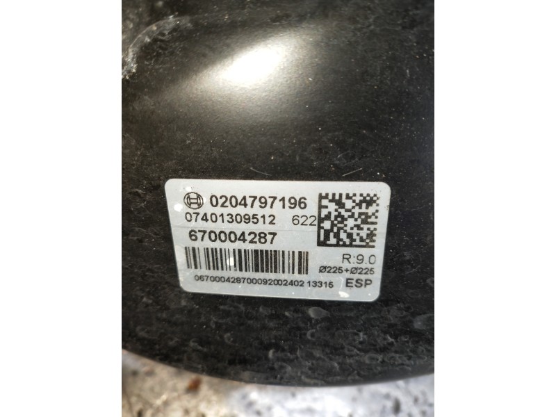 Recambio de servofreno para maserati ghibli diesel referencia OEM IAM 0204797196 670004287 07401309512