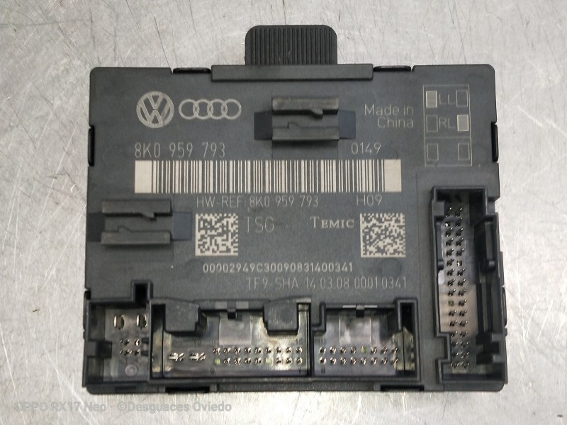 Recambio de modulo electronico para audi a5 coupe (8t) 2.7 tdi referencia OEM IAM 8K0959793 DELANTERO IZQUIERDA