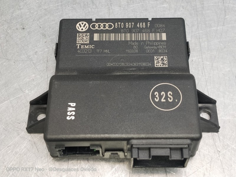 Recambio de modulo electronico para audi a5 coupe (8t) 2.7 tdi referencia OEM IAM 8T0907468F 403213 