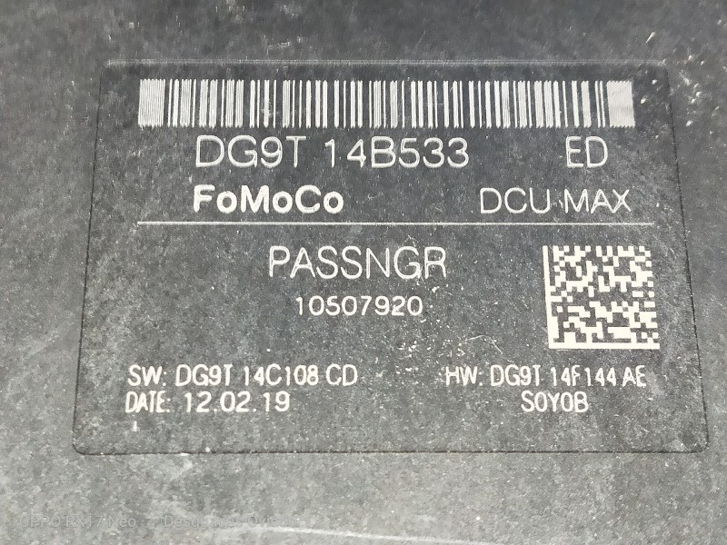 Recambio de modulo electronico para ford mondeo turn. hybrid trend referencia OEM IAM DG9T14B533 10507920 