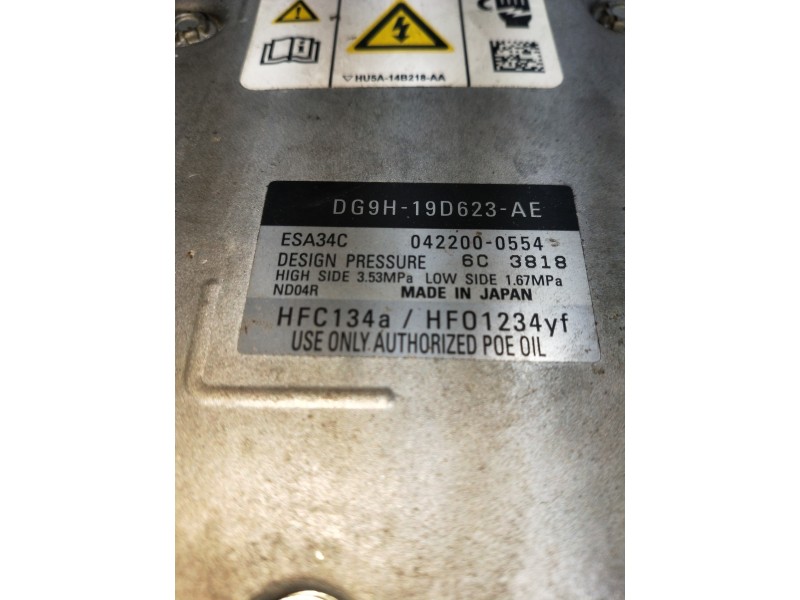 Recambio de compresor aire acondicionado para ford mondeo turn. hybrid trend referencia OEM IAM DG9H19D623AE 0422000554 