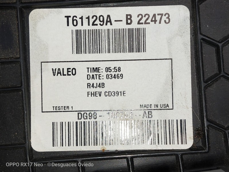 Recambio de motor calefaccion para ford mondeo turn. hybrid trend referencia OEM IAM T1016326U T61129AB22473 DG9810C709AB