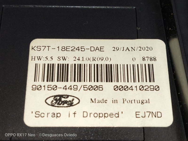 Recambio de mando calefaccion / aire acondicionado para ford mondeo turn. hybrid trend referencia OEM IAM KS7T18E245DAE 90150449