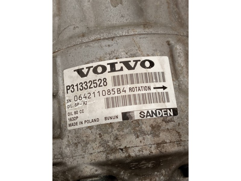 Recambio de compresor aire acondicionado para volvo xc60 kinetic 2wd referencia OEM IAM P31332528  