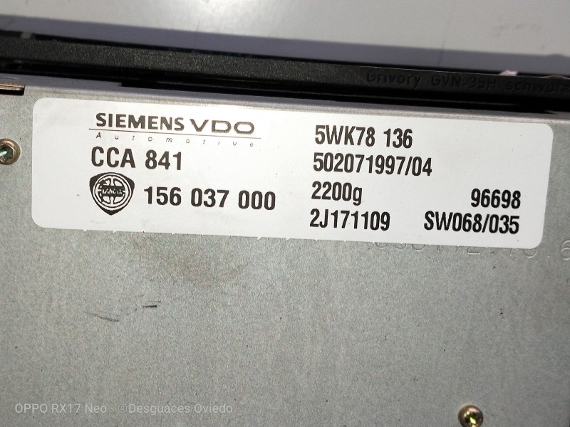 Recambio de mando calefaccion / aire acondicionado para lancia thesis (115) 3.0 v6 24v cat referencia OEM IAM 6561127652C 547005