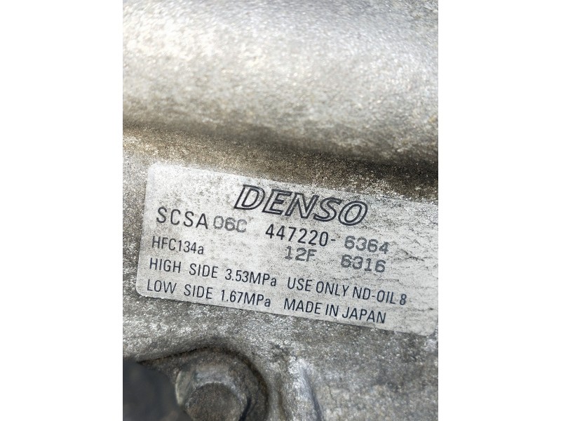 Recambio de compresor aire acondicionado para toyota corolla (e12) 2.0 d-cat referencia OEM IAM 4472206364  