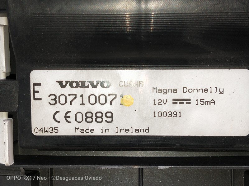 Recambio de cuadro instrumentos para volvo s40 berlina 1.8 kinetic referencia OEM IAM 30710071 0889 100391