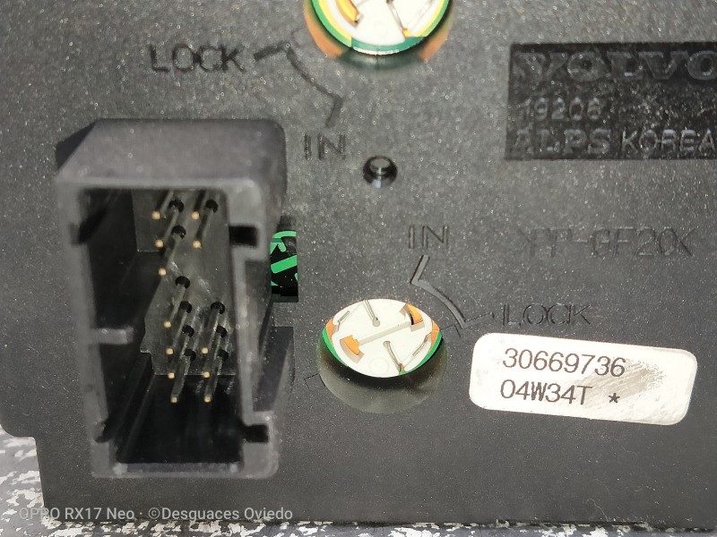 Recambio de mando luces para volvo s40 berlina 1.8 kinetic referencia OEM IAM 30669736 04W34T INTERRUPTOR