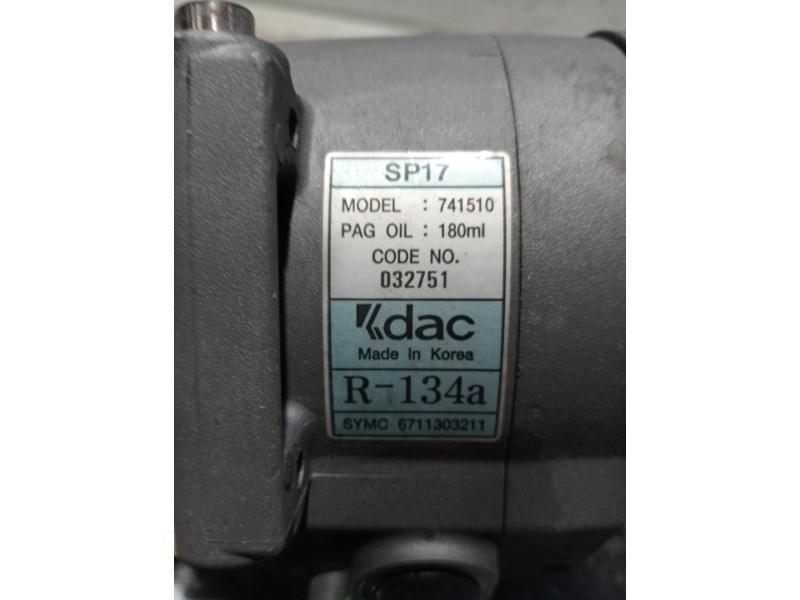 Recambio de compresor aire acondicionado para ssangyong rexton w limited 4wd referencia OEM IAM 6711303211 SP17R134A 