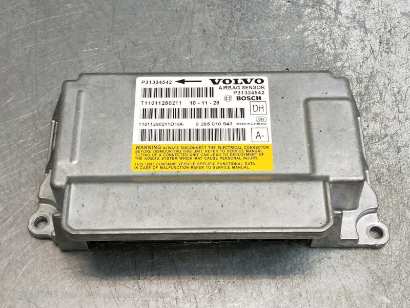 Recambio de centralita airbag para volvo v60 kombi momentum referencia OEM IAM P31334542 0285010943 T11011280211