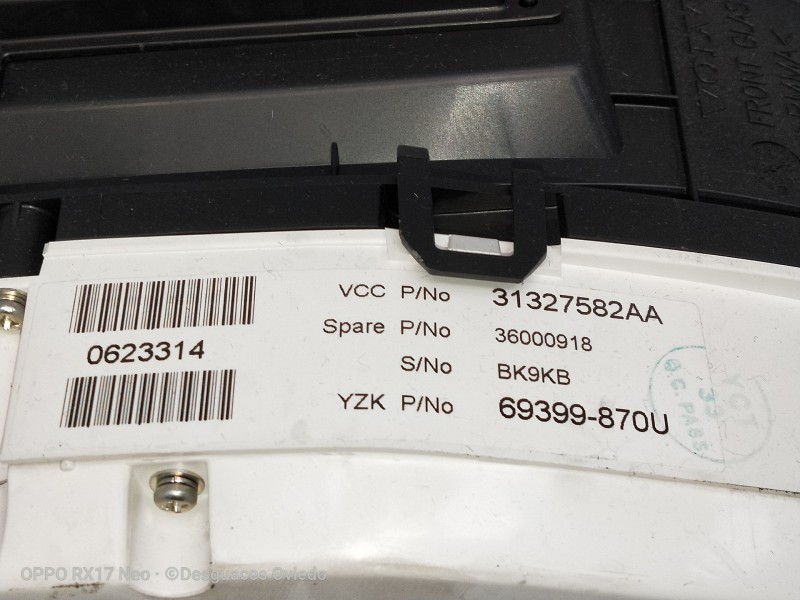 Recambio de cuadro instrumentos para volvo v60 kombi momentum referencia OEM IAM 31327582AA 36000918 69399870U