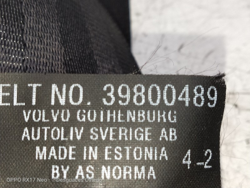 Recambio de juego cinturones delantero para volvo v60 kombi momentum referencia OEM IAM 39800489 616202800 616202400