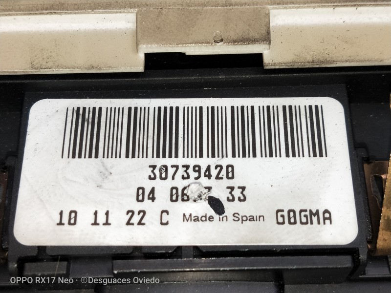 Recambio de mando luces para volvo v60 kombi momentum referencia OEM IAM 30739420  INTERRUPTOR