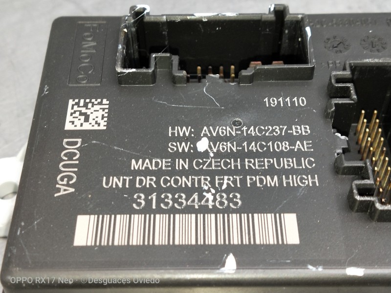 Recambio de modulo electronico para volvo v60 kombi momentum referencia OEM IAM 31334483 AV6N14C237BB AV6N14C108AE